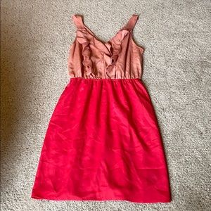 two different color pink dress